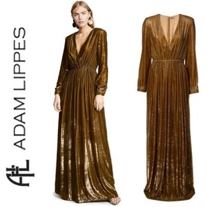 🆕️ Adam Lippes Bronze Velvet Maxi Gown